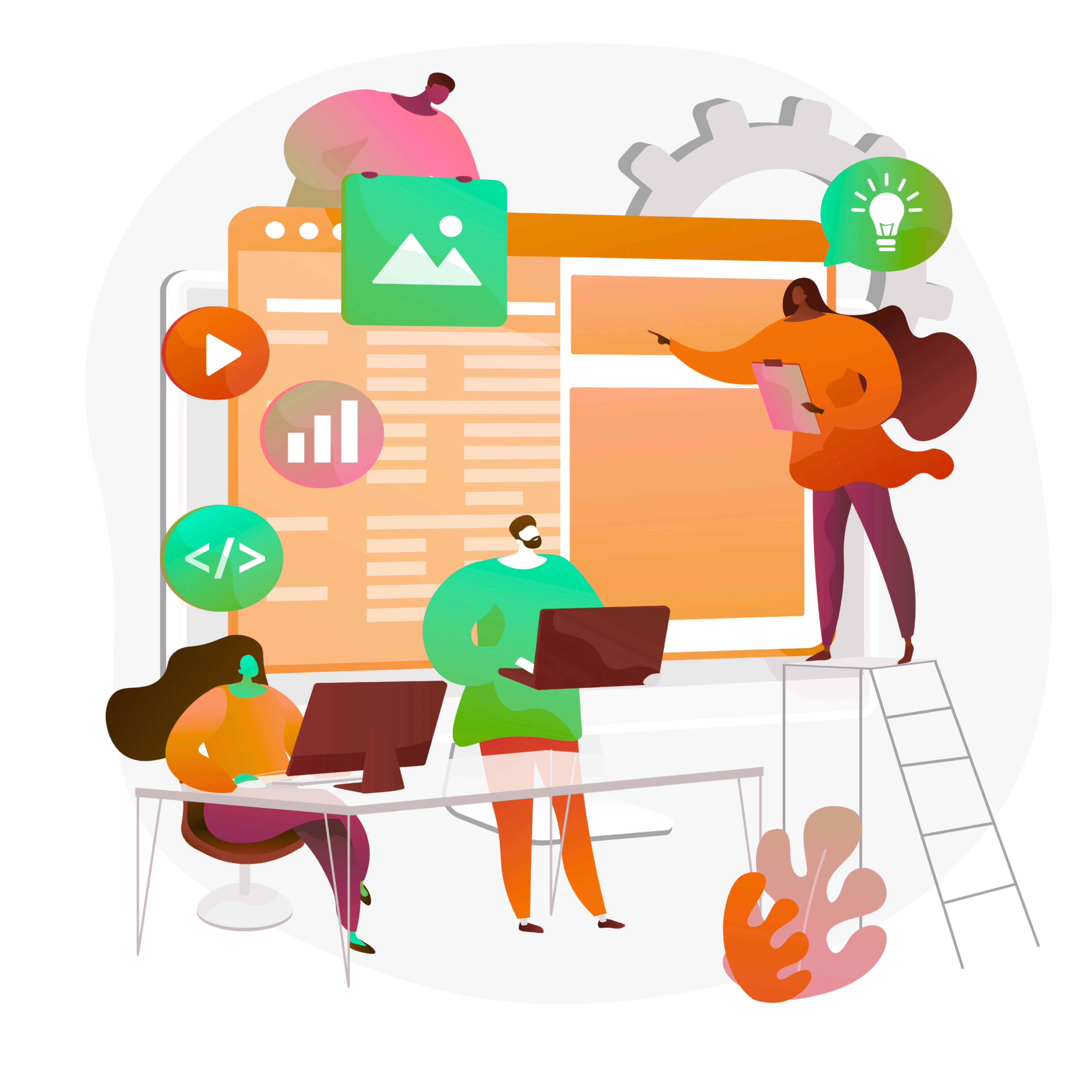 Web Development Illustration